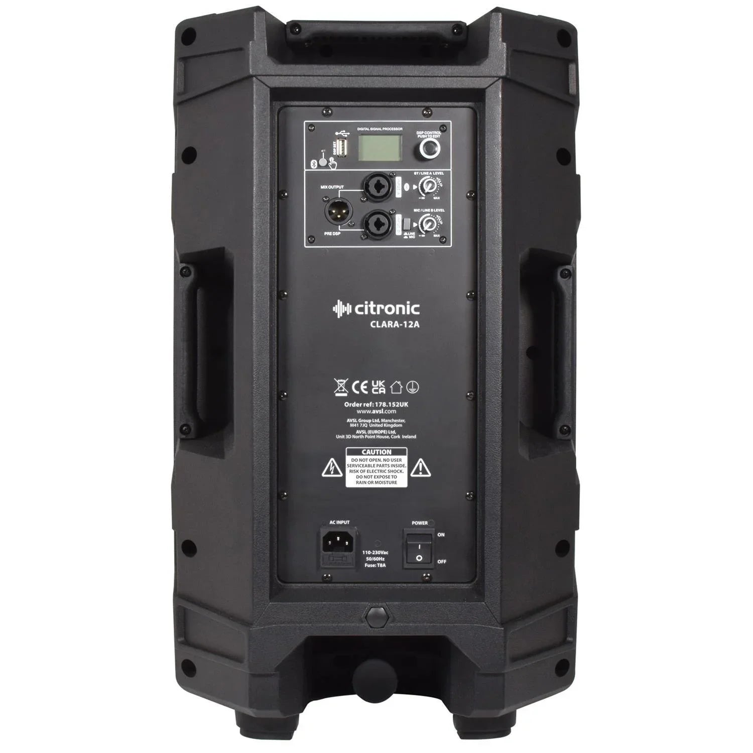 Citronic CLARA-12A 12" 800w Active HP Speaker Cabinet - DY Pro Audio