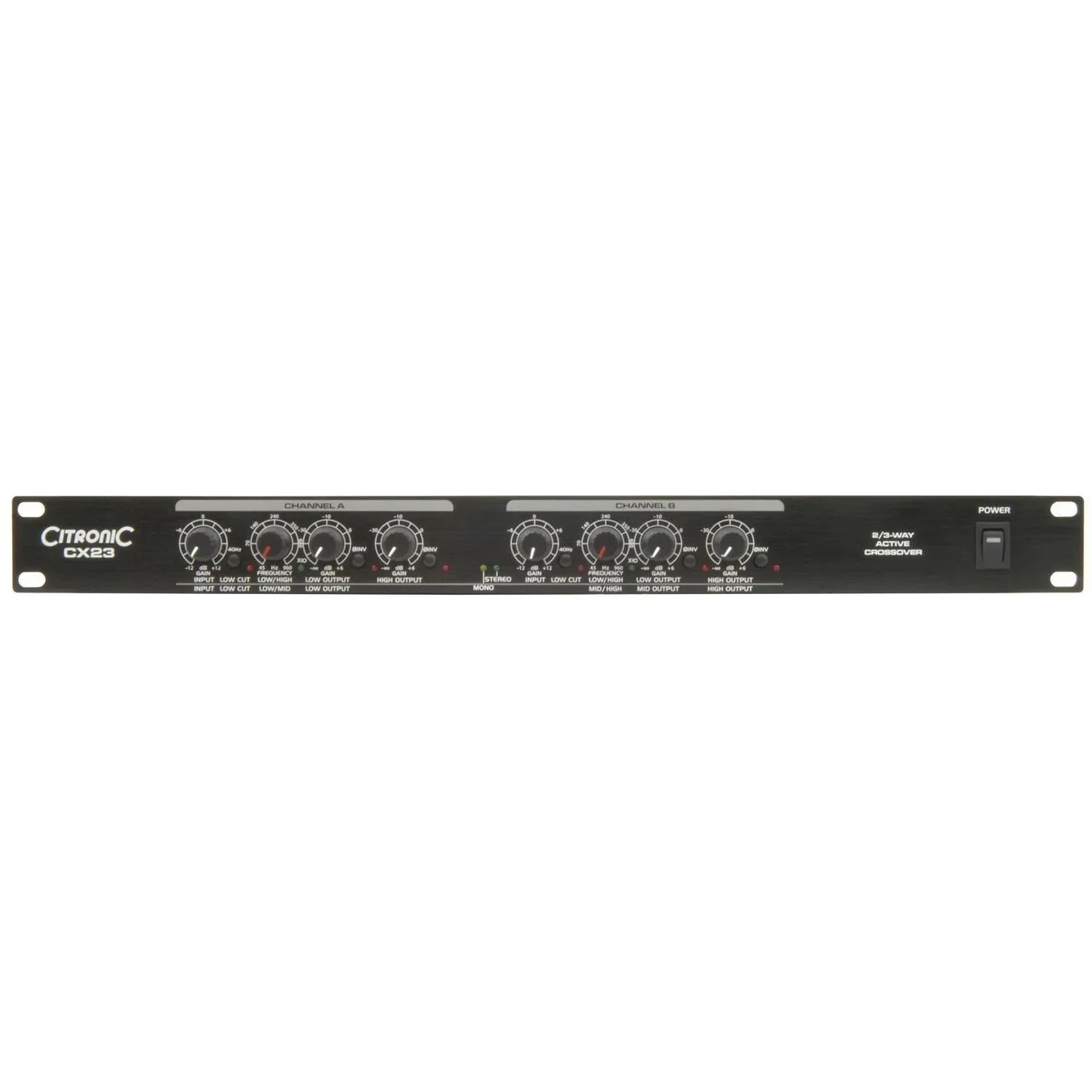 Citronic CX23 Active Crossover 2 / 3 / 4 Way - DY Pro Audio