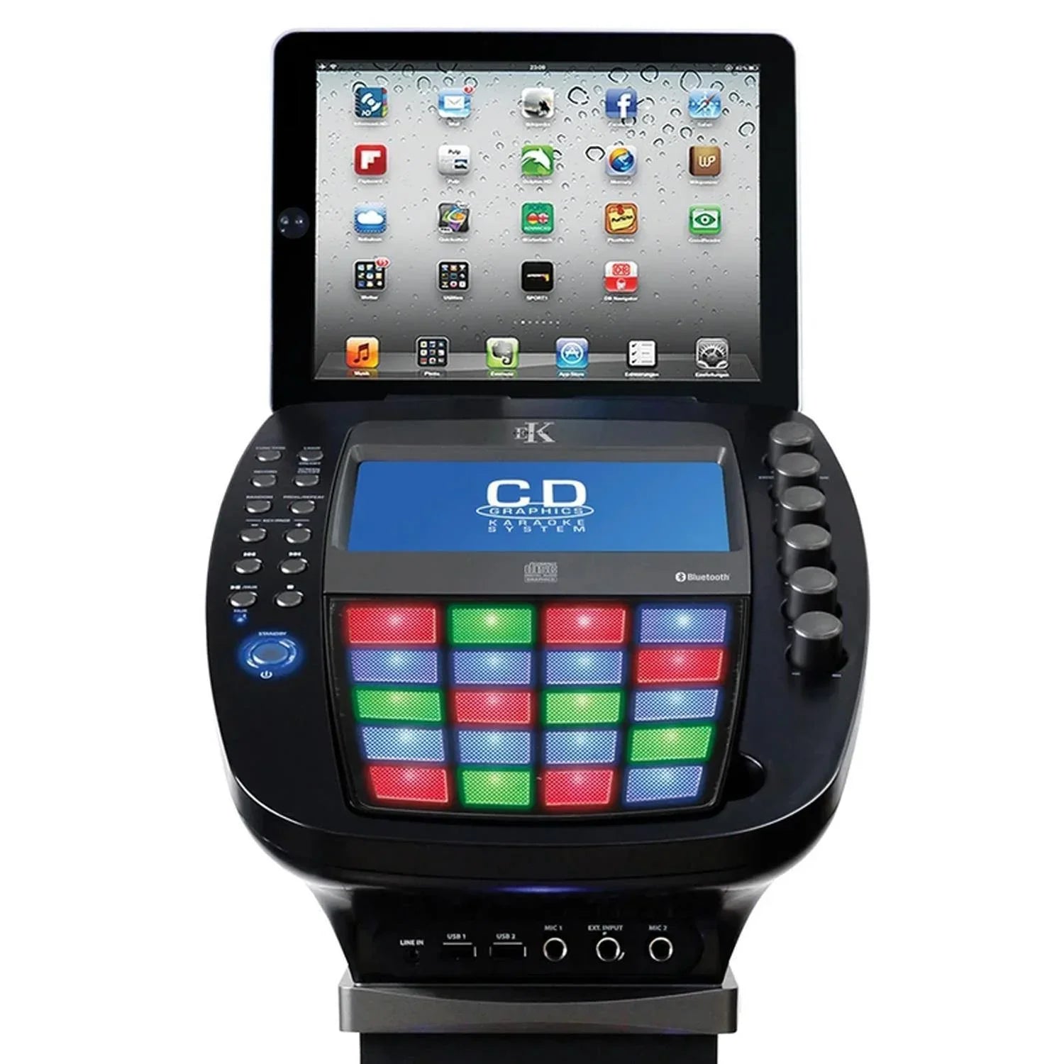 Easy Karaoke EKS-878BT Bluetooth Pedestal Karaoke Machine inc Screen - DY Pro Audio