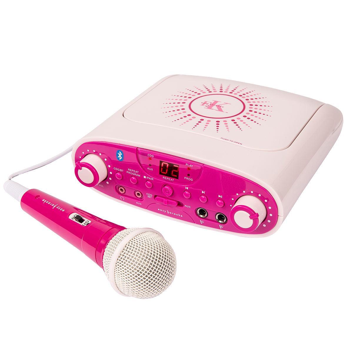 Easy Karaoke 'Girls Night In' Bluetooth® Party Machine + 1 Microphone & CD - DY Pro Audio