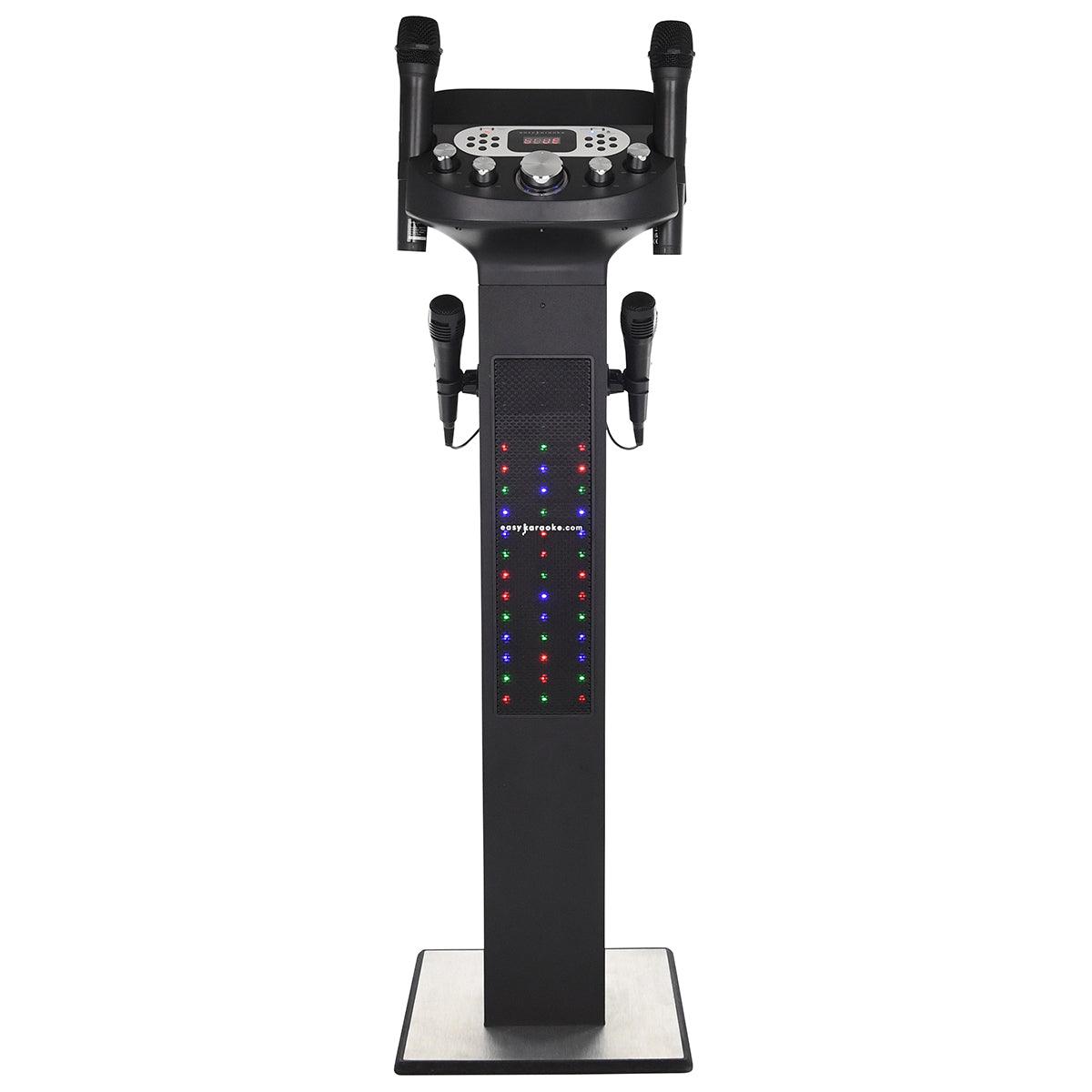 Easy Karaoke Smart Bluetooth® Karaoke System + 2 Wireless / 2 Wired Microphones - DY Pro Audio