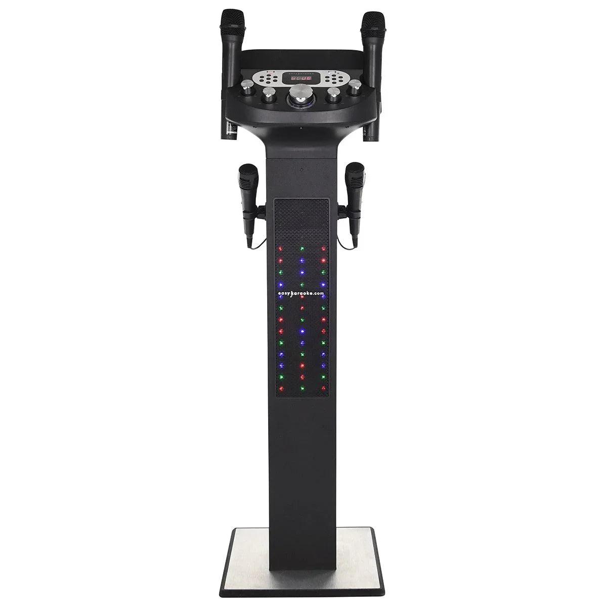Easy Karaoke Smart Bluetooth® Karaoke System + 2 Wireless / 2 Wired Microphones - DY Pro Audio