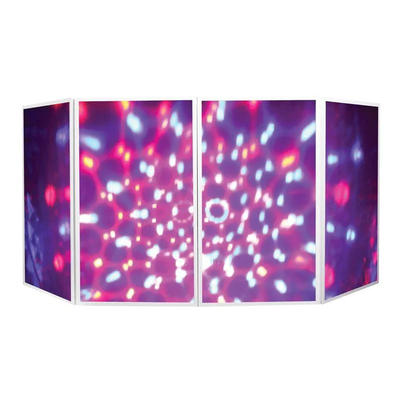 Equinox Foldable DJ Screen White Includes Bag - DY Pro Audio