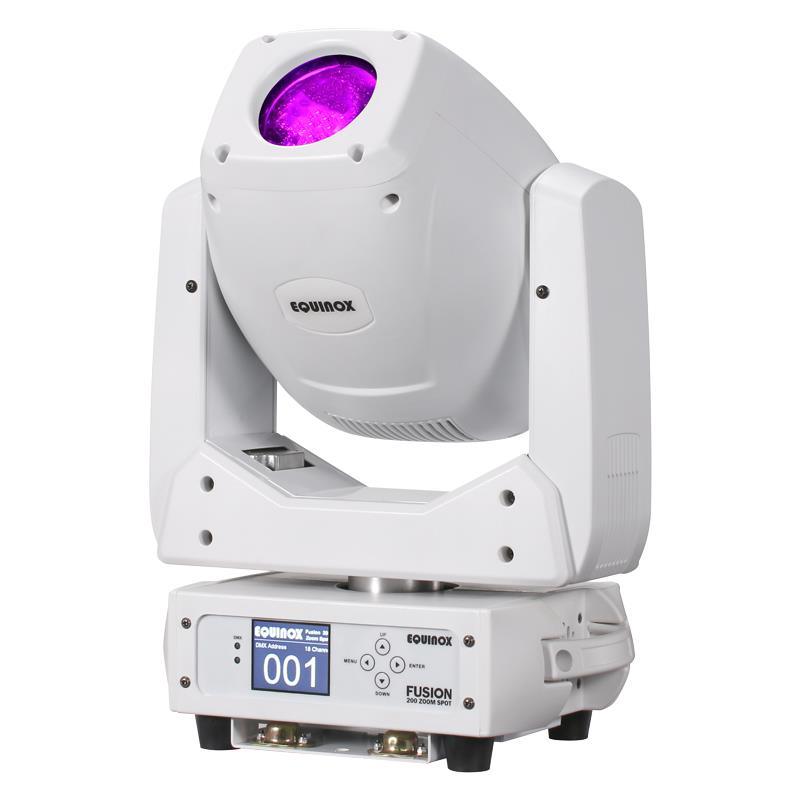 Equinox Fusion 200 Zoom Spot (White Housing) - DY Pro Audio