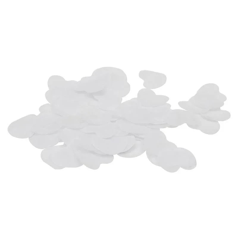 Equinox Loose Confetti Hearts 55mmØ – White 1kg - DY Pro Audio