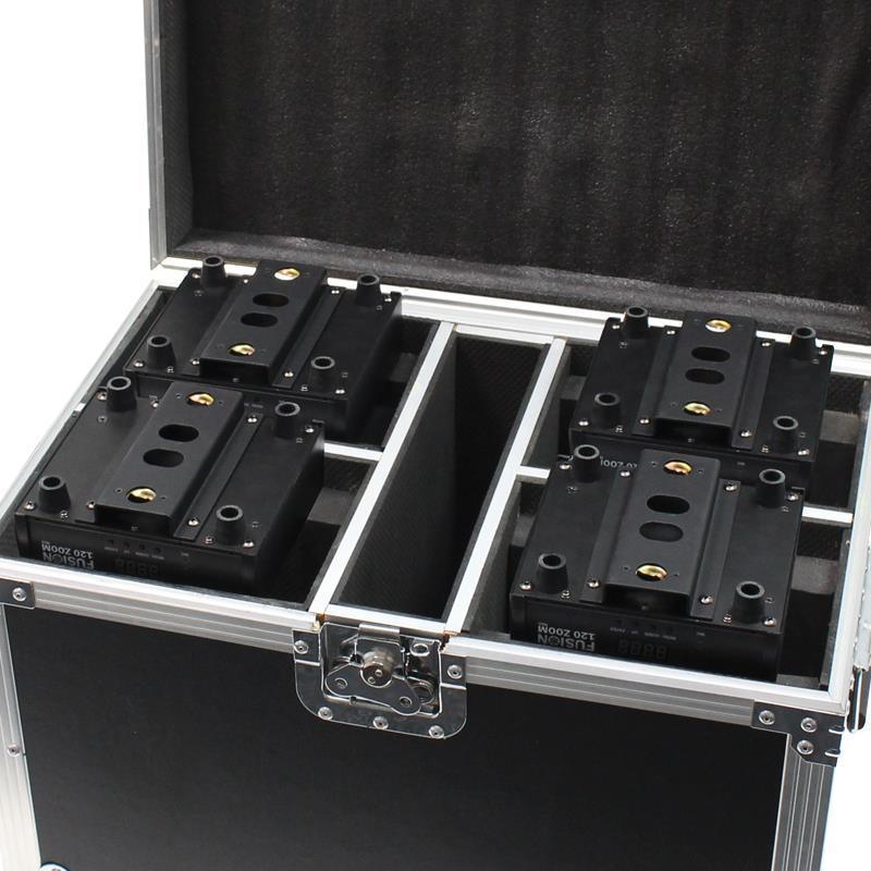 Equinox Quad Fusion 100 Spot/120 Zoom/Orbit Flight Case - DY Pro Audio