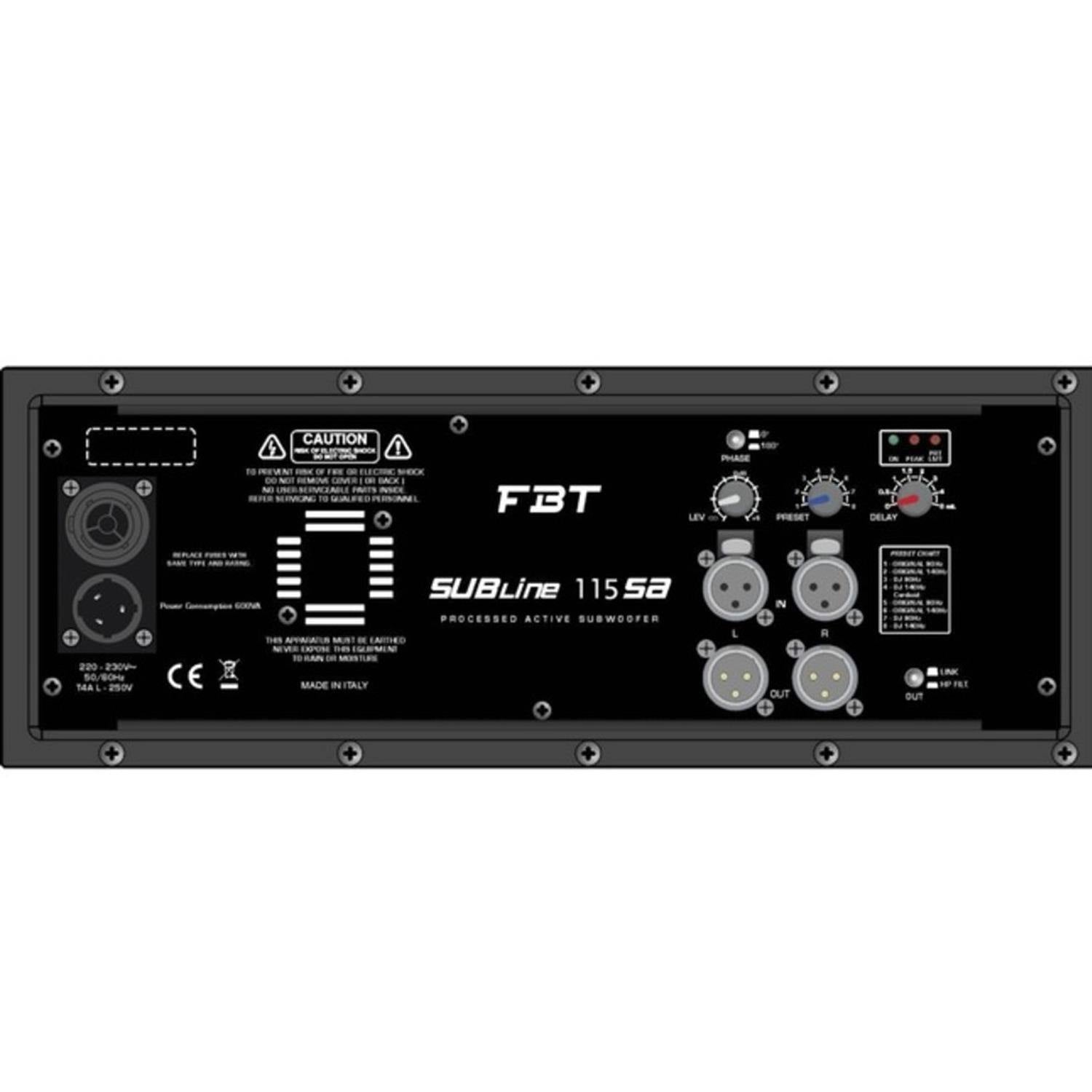 FBT PM 2000 ProMaxx 112A & SUBline 112SA Package - DY Pro Audio