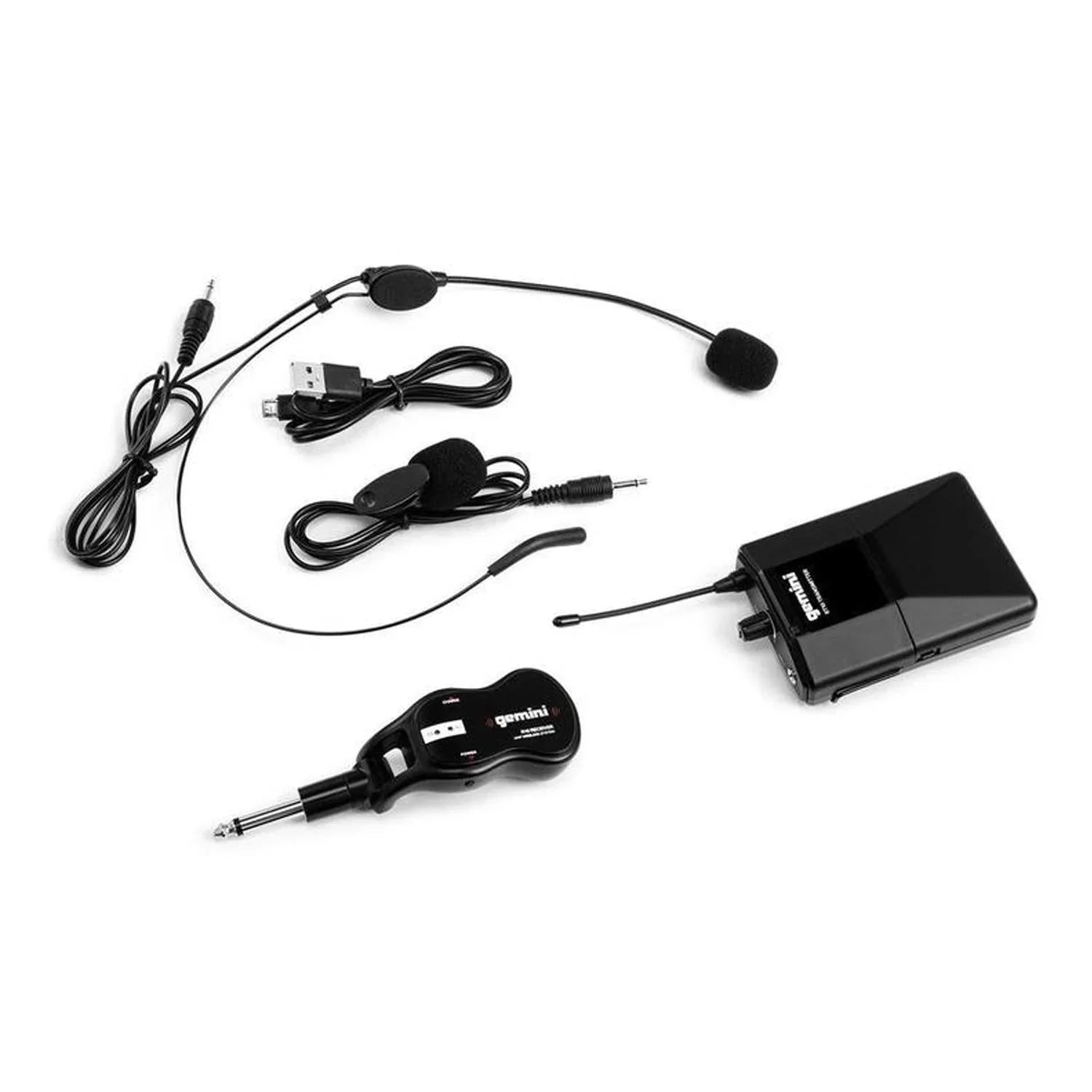 Gemini GMU-HSL100 UHF Beltpack Wireless Microphone System - DY Pro Audio