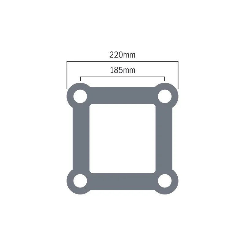 Global Truss F24 90 Degree 3 Way Corner - DY Pro Audio