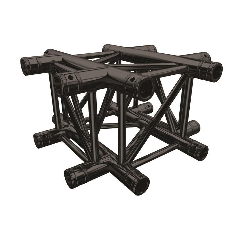 Global Truss F34 PL Stage Black 4 Way Cross Piece (4133-41PL-B) - DY Pro Audio