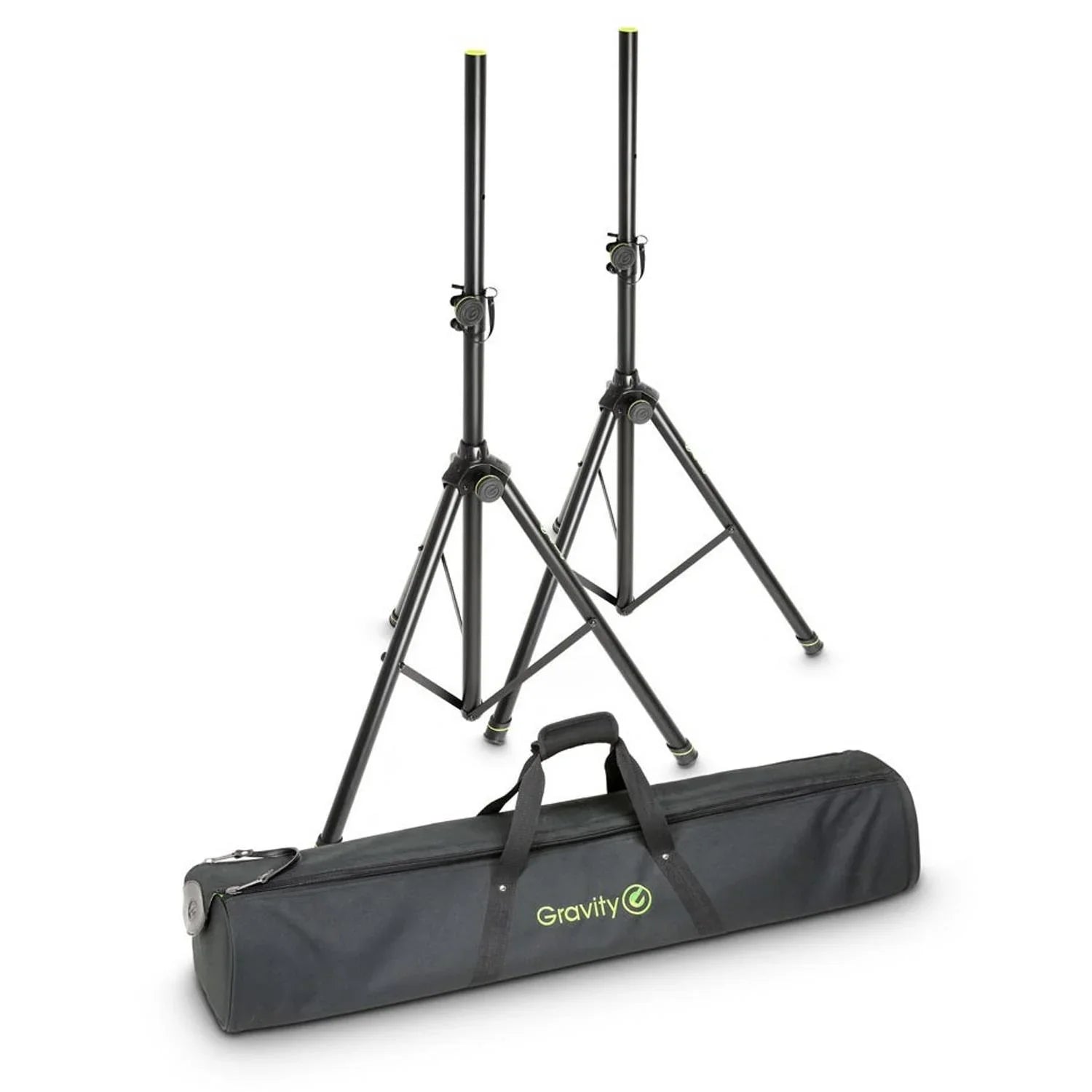 Gravity SS 5212 B SET 1 Speaker Stand Set with Carry Bag - DY Pro Audio