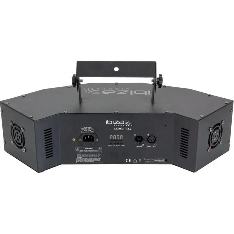 Ibiza Combi-FX4 Wash Moonflower Strobe LED DJ Disco 3-in-1 Lighting Effect - DY Pro Audio