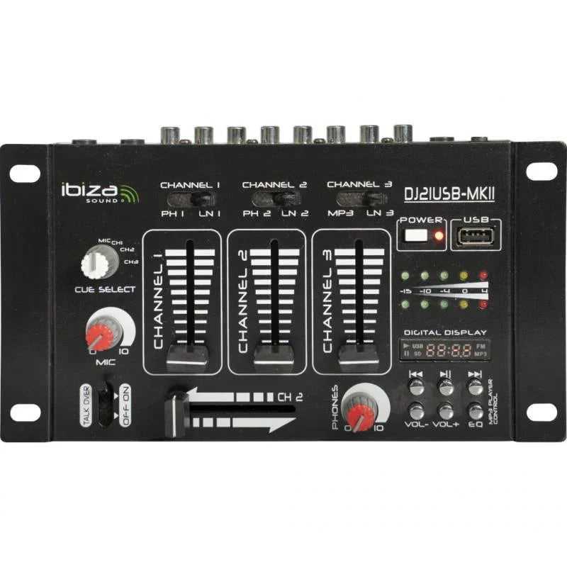 Ibiza DJ21USB-MKII DJ Mixer - DY Pro Audio