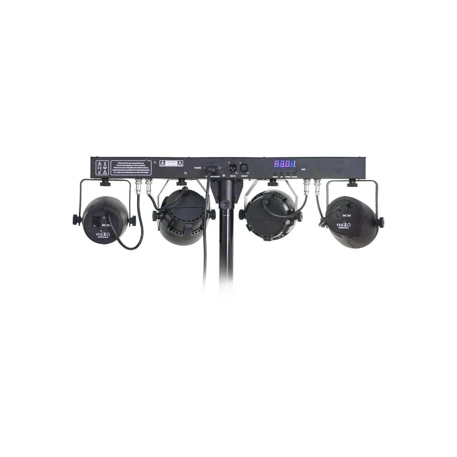 Ibiza DJLIGHT65 Light Stand with Par Cans & Lasers - DY Pro Audio