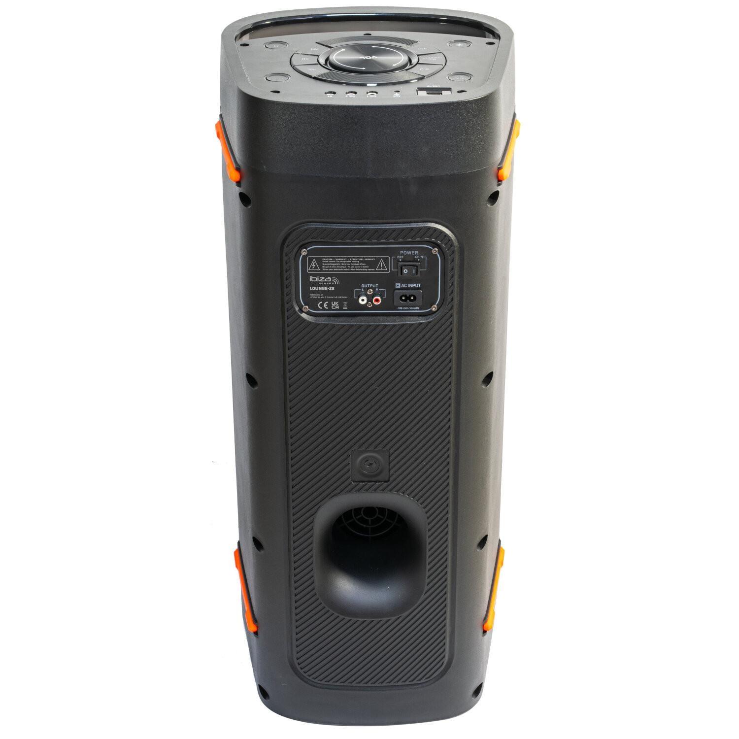 Ibiza LOUNGE28 600w Bluetooth Soundbox with USB, SD and Remote - DY Pro Audio