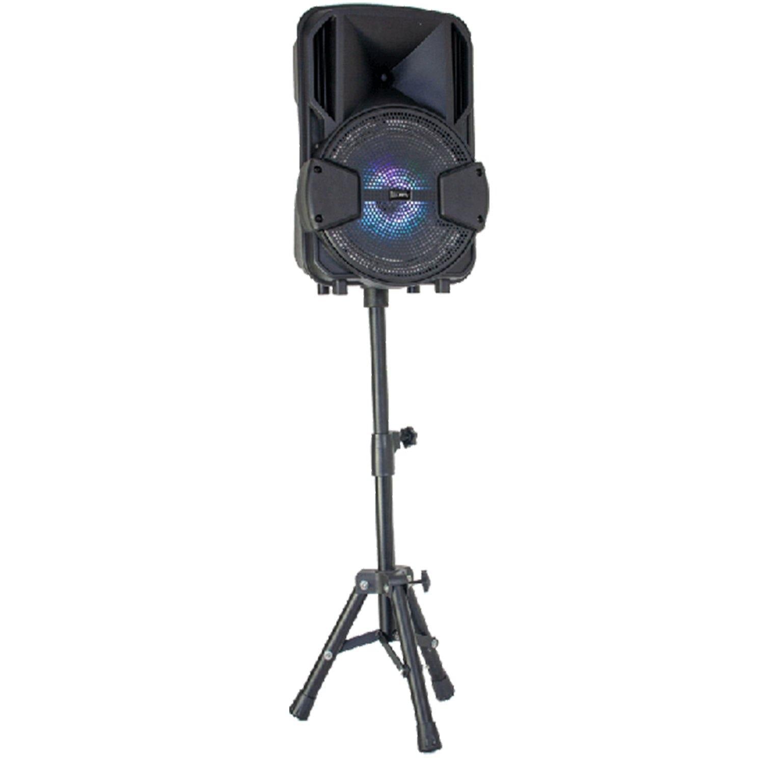 Ibiza Party Mobile 8 Active Speaker with Stand and Microphone - DY Pro Audio