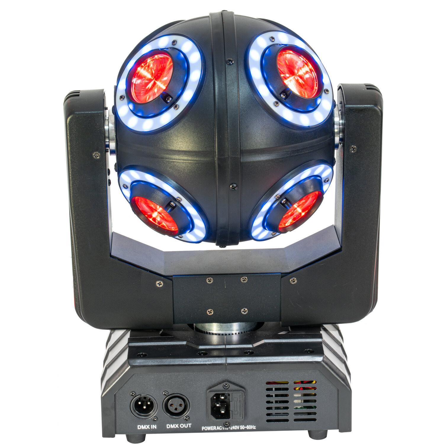 Ibiza SATURNE 8 x 10w 4 in 1 RGBW Moving Head - DY Pro Audio