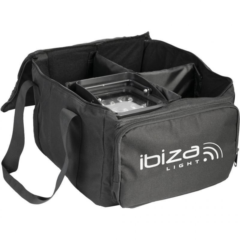 Ibiza Soft Bag 4 for 4 x Battery Uplighter Par Cans - DY Pro Audio