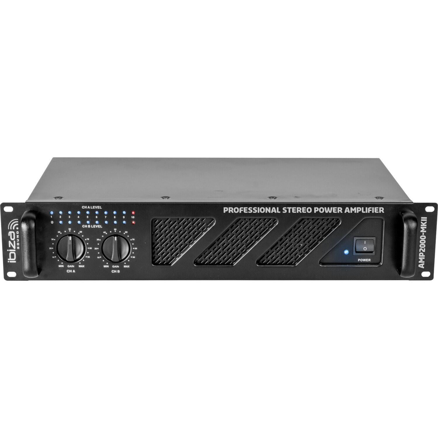 ibiza Sound AMP2000 MKII 2 x 1500W Power Amplifier - DY Pro Audio