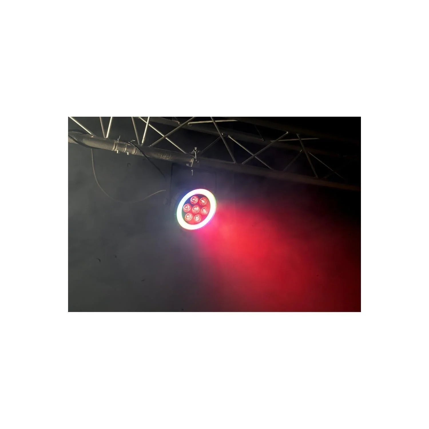 Ibiza ThinPar 7 X 6W RGBW Ring Flat LED Par Can - DY Pro Audio