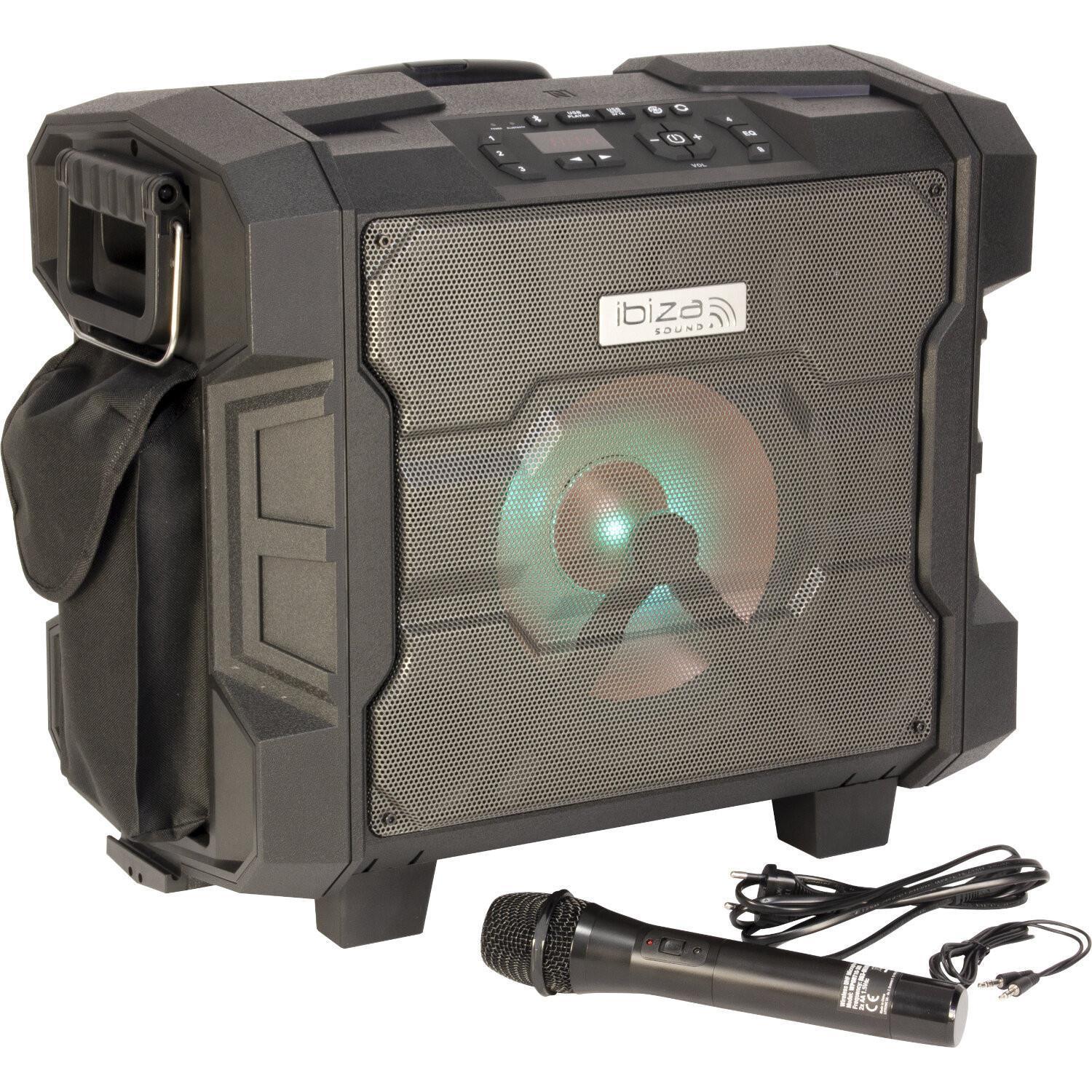 Ibiza WPORT10-300 300w Waterproof Trolley Speaker with Bluetooth,USB, Mic - DY Pro Audio