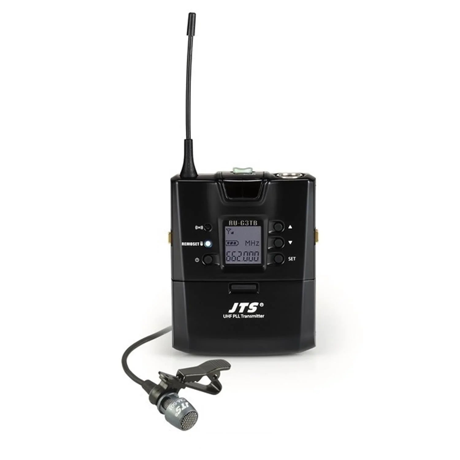 JTS RU-8012DB RU-G3TB+CM-501 Dual Channel UHF Bodypack Wireless System (CH38) - DY Pro Audio