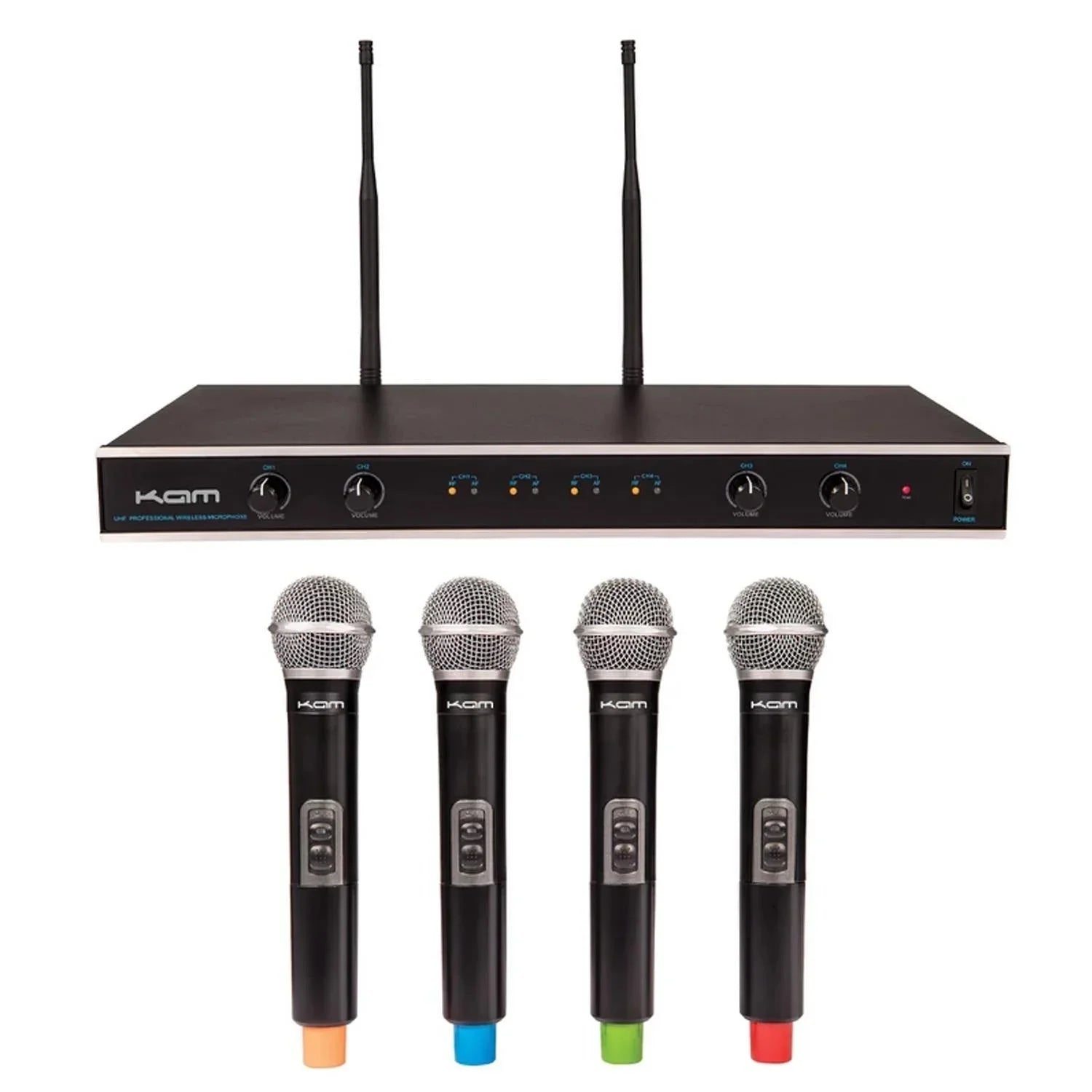 KAM Quartet ECO Wireless Microphone System - 4 Mics / Receiver - DY Pro Audio