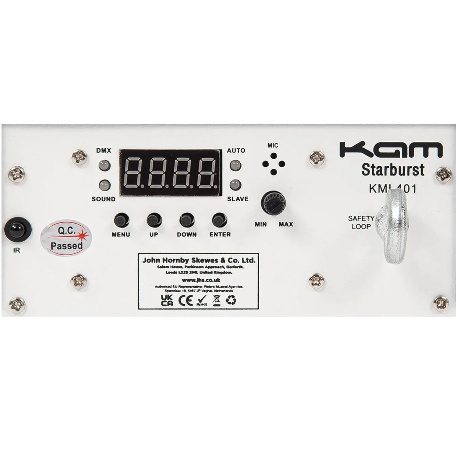 Kam Stratosphere Ghost Starburst White Mirror Ball Effect Light - DY Pro Audio