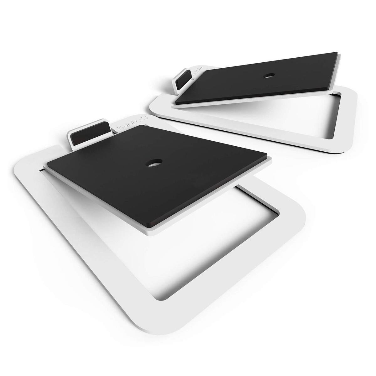 Kanto Medium Desk Top Speaker Stands (Pair), White - DY Pro Audio