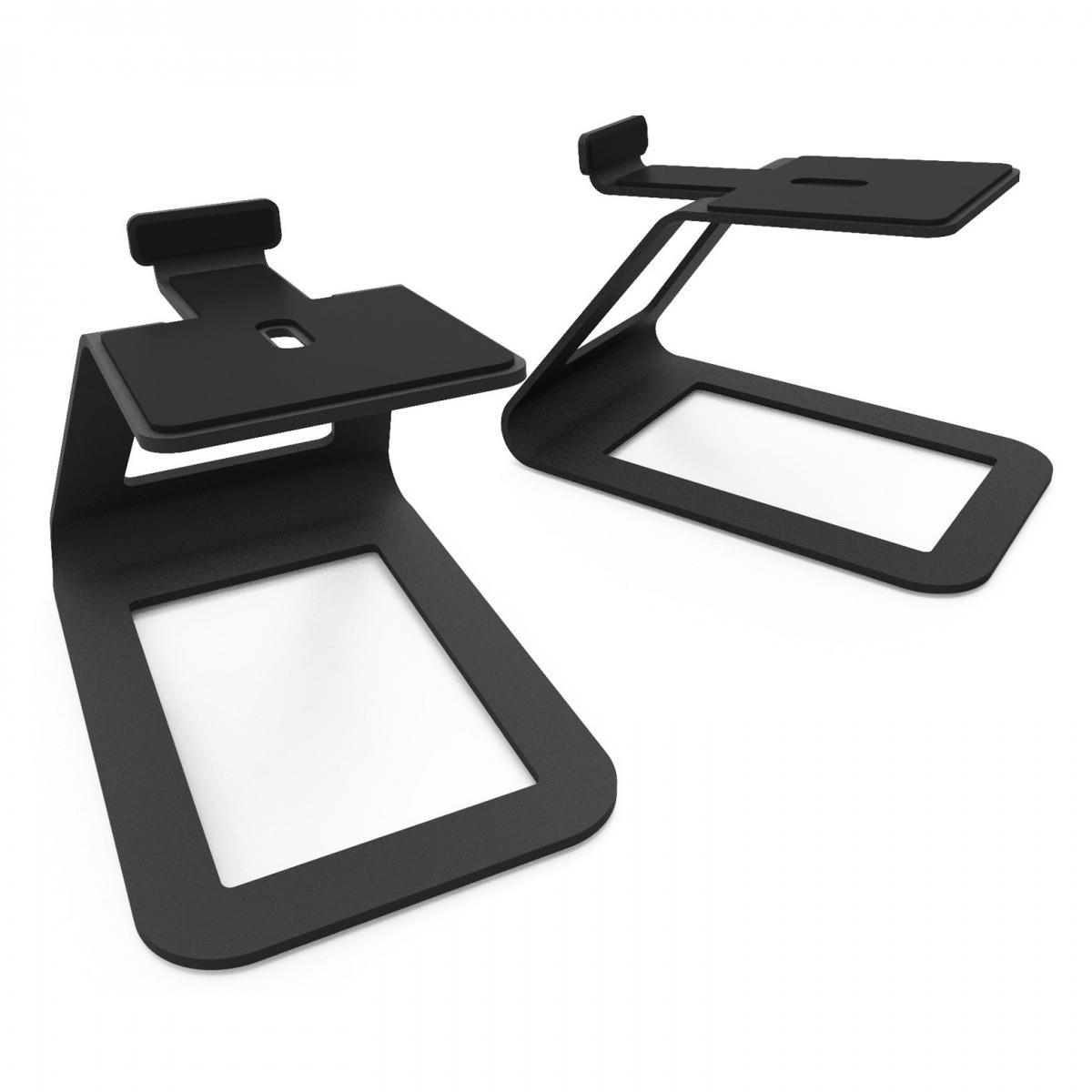 Kanto SE4 Elevated Desktop Speaker Stands (Medium) Black - DY Pro Audio