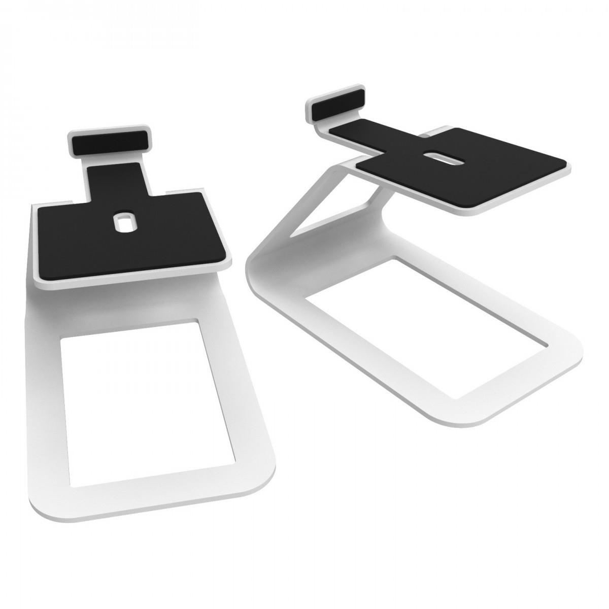 Kanto SE4 Elevated Desktop Speaker Stands (Medium) White - DY Pro Audio