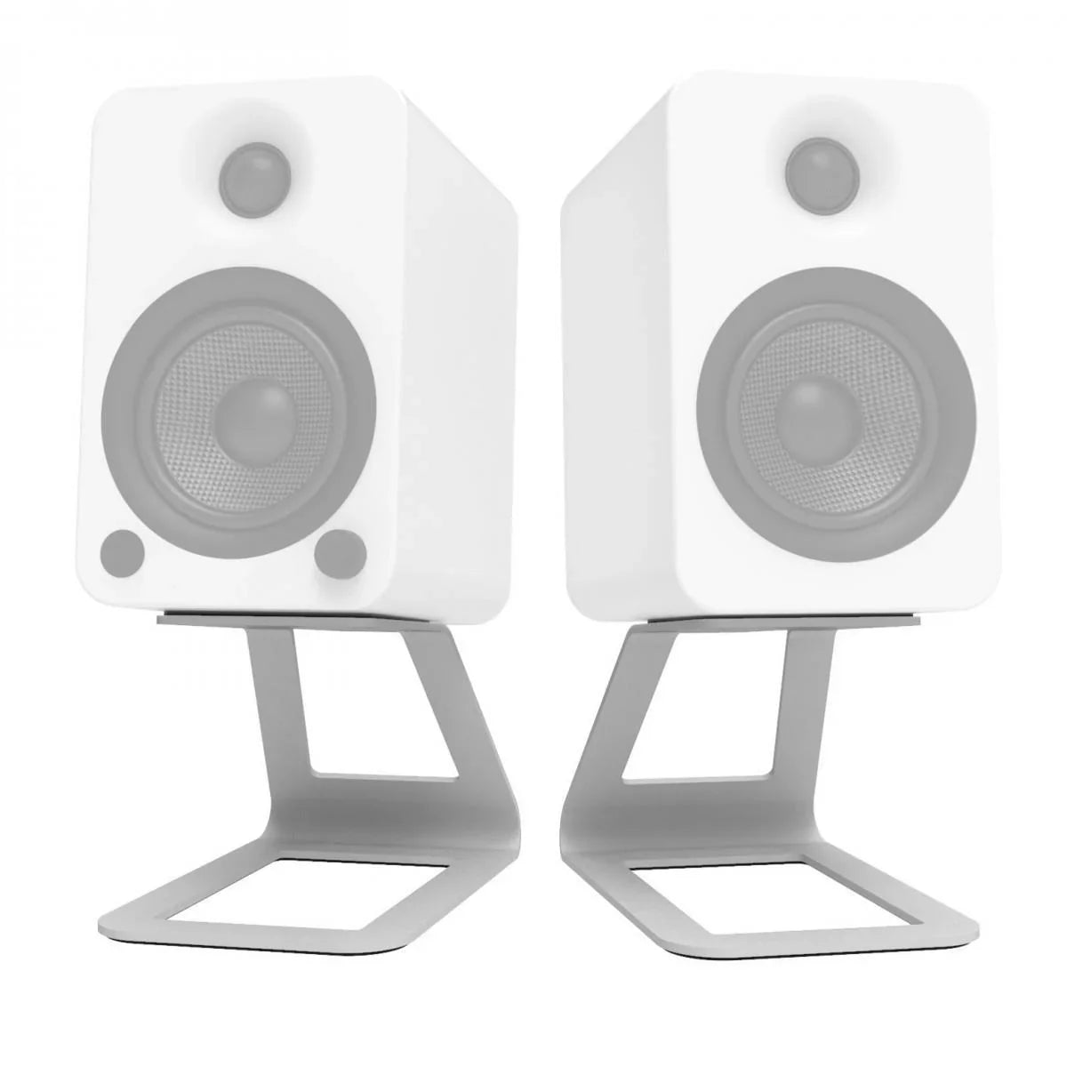 Kanto SE4 Elevated Desktop Speaker Stands (Medium) White - DY Pro Audio