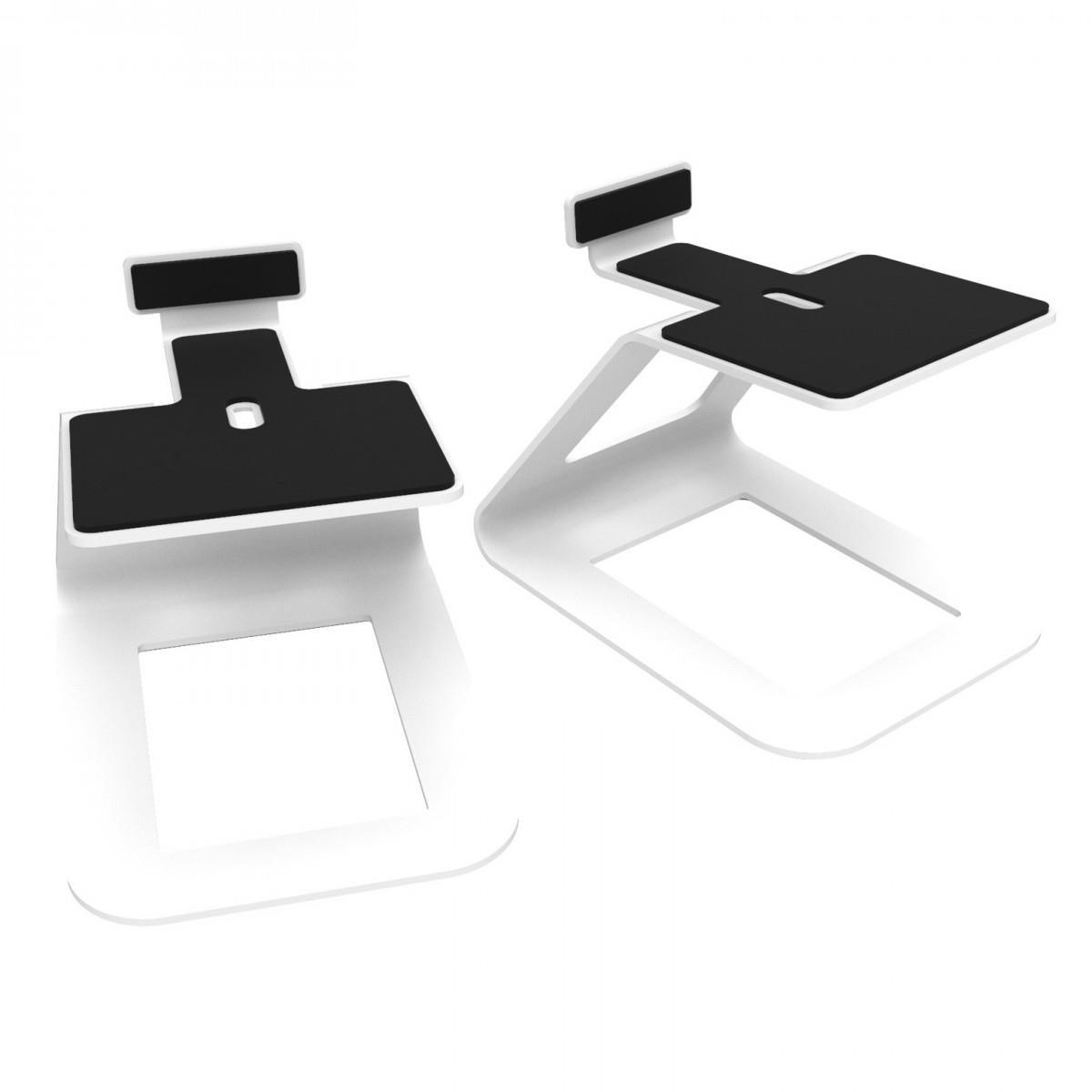 Kanto SE6 Elevated Desktop Speaker Stands (Large) White - DY Pro Audio
