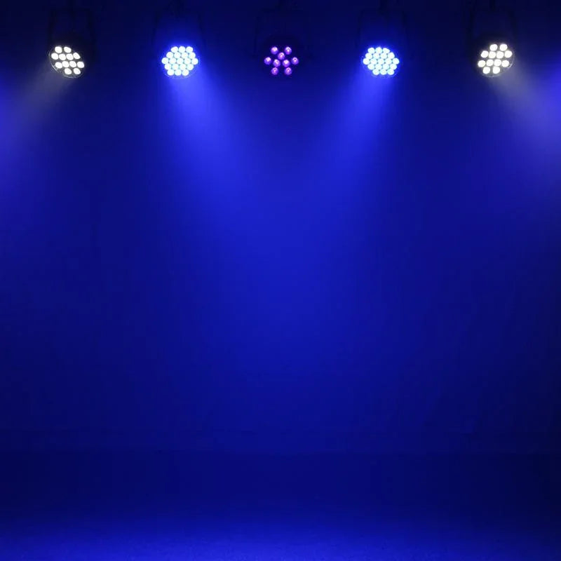 LEDJ Intense 9P10 RGBWA LED Slim Par Black Housing - DY Pro Audio