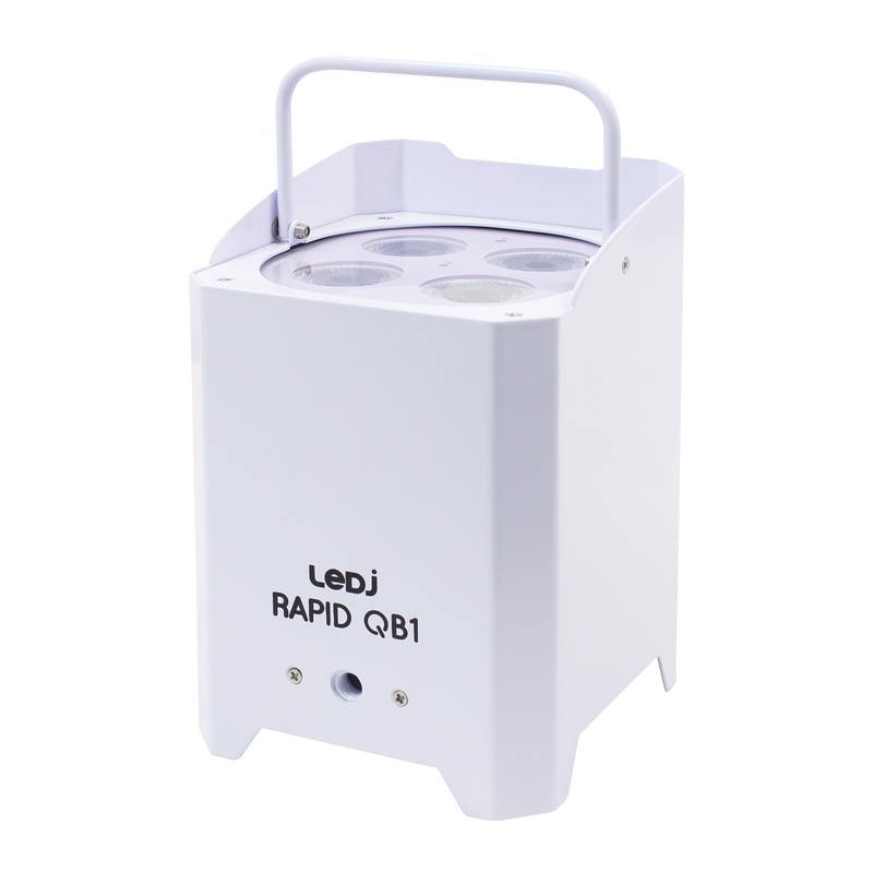 LEDJ Rapid QB1 HEX RGBWAUV (White Housing) - DY Pro Audio