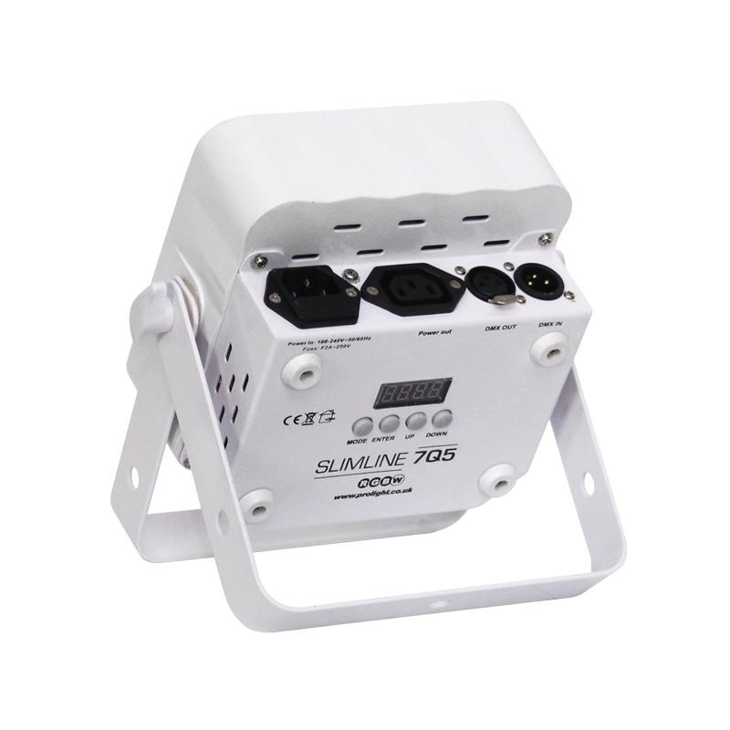 LEDJ Slimline 7Q5 RGBW (White Housing) - DY Pro Audio