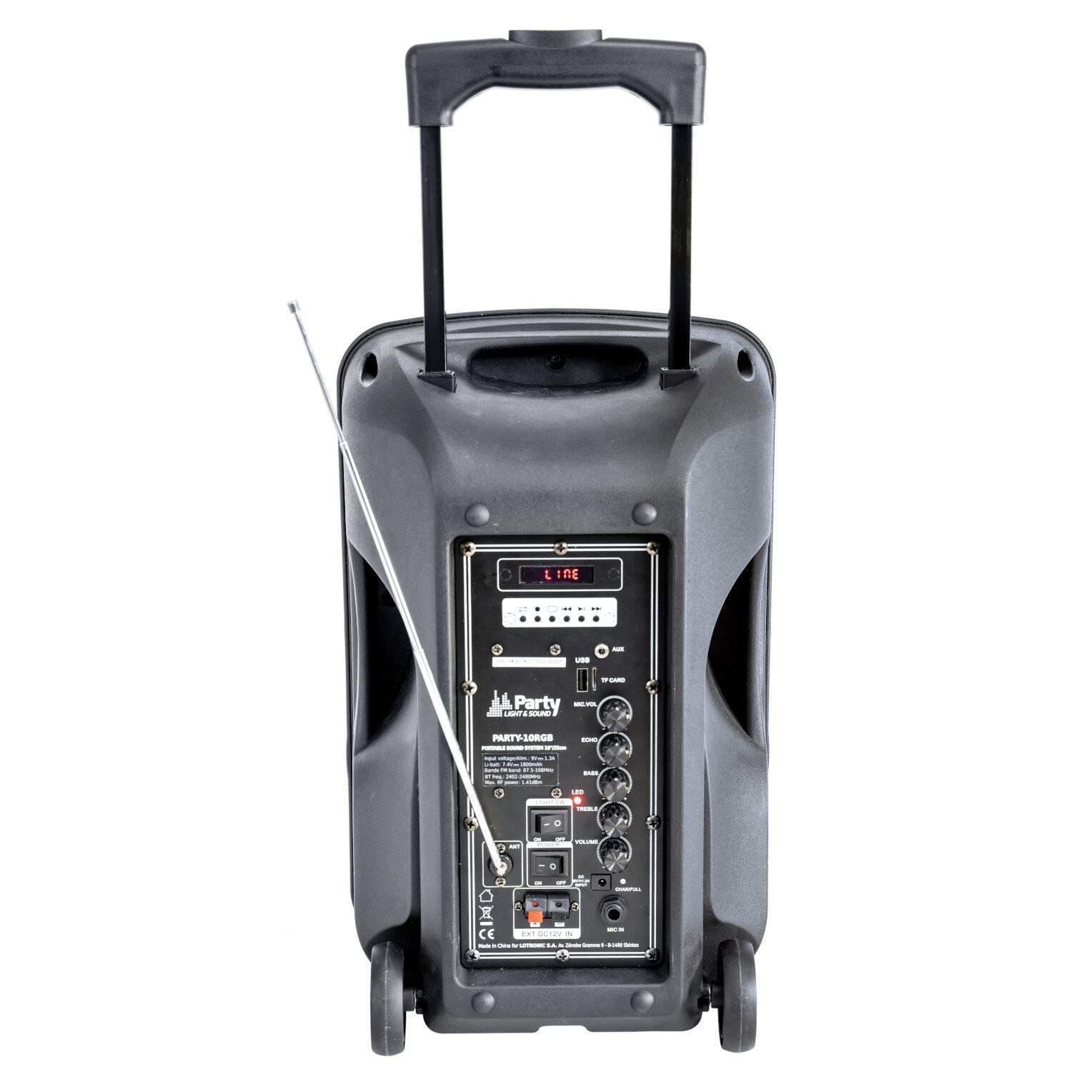 Party light & Sound PARTY-10RGB Portable Battery PA Speaker with Bluetooth - DY Pro Audio