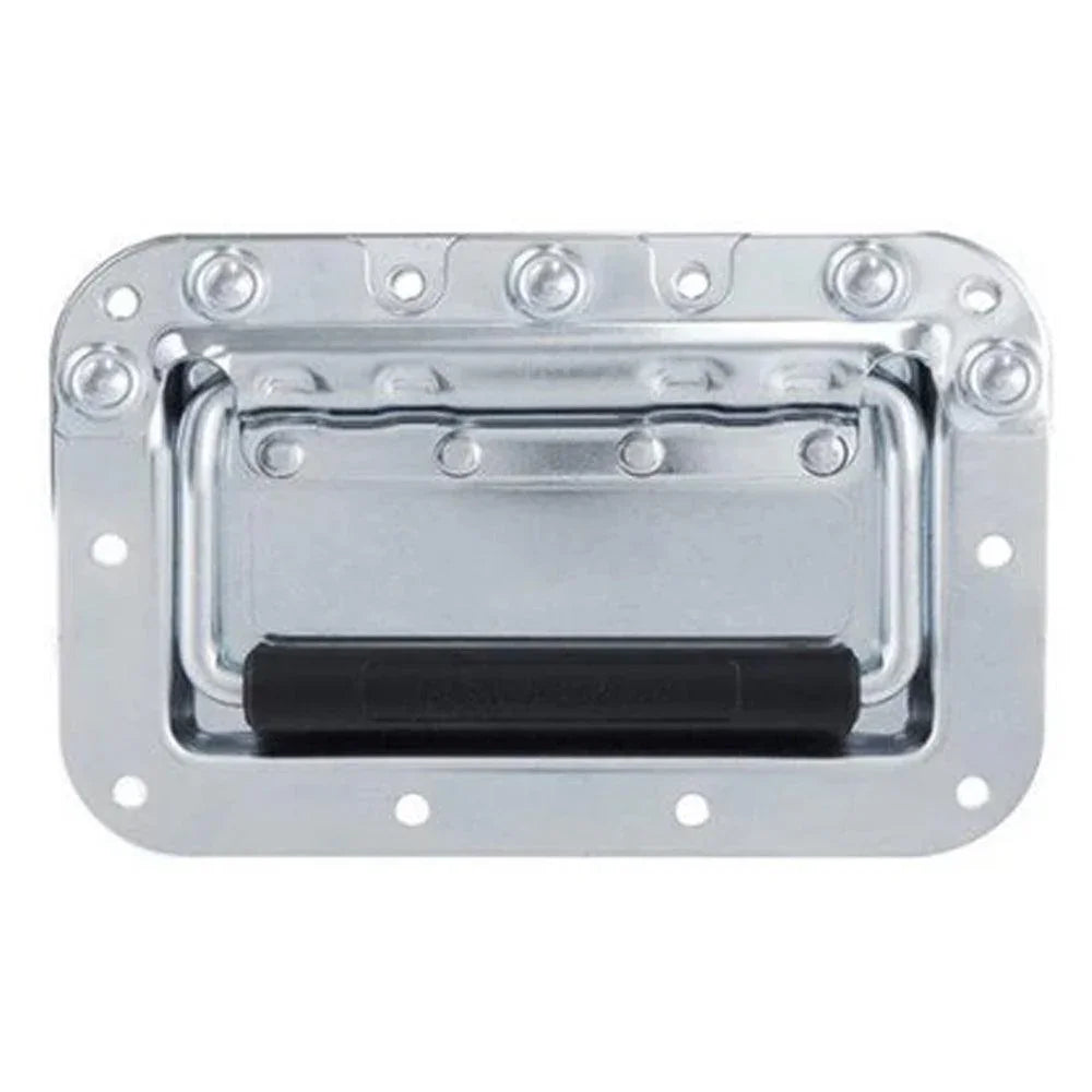 Penn Elcom Silver Recessed Flip Handle 107 x 160mm - DY Pro Audio