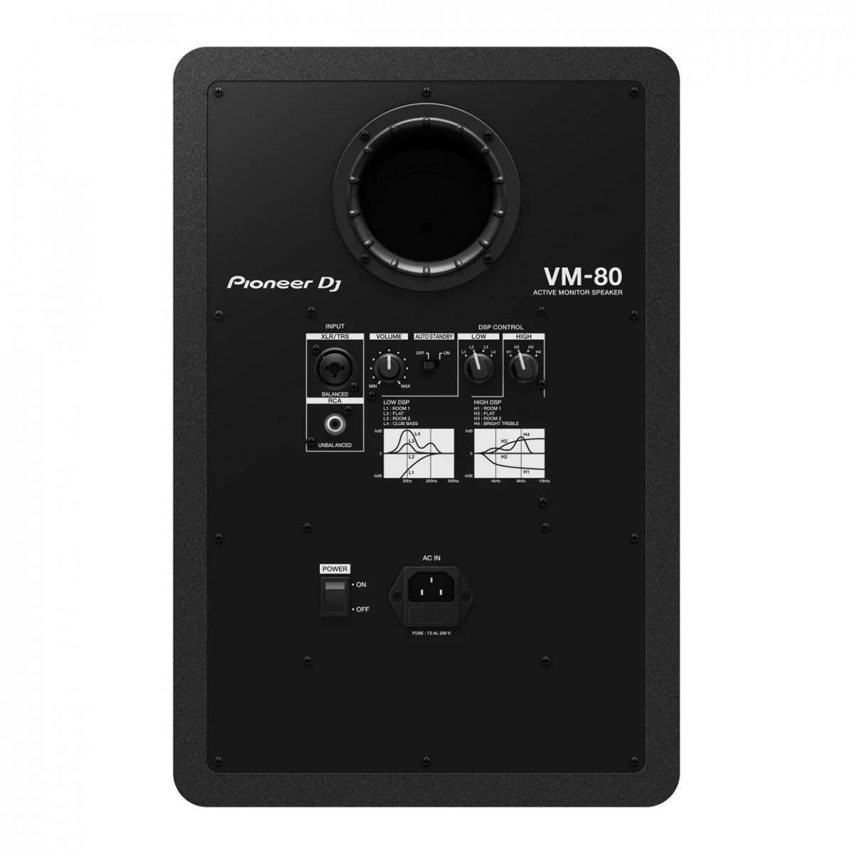 Pioneer VM-80 8"Active Monitor Speaker Black - DY Pro Audio