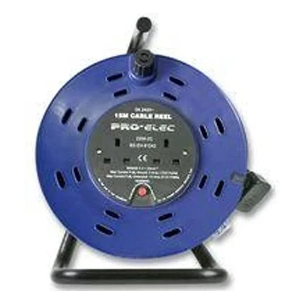 Pro Signal 2 Gang 5A 15M Cable Drum Reel - DY Pro Audio