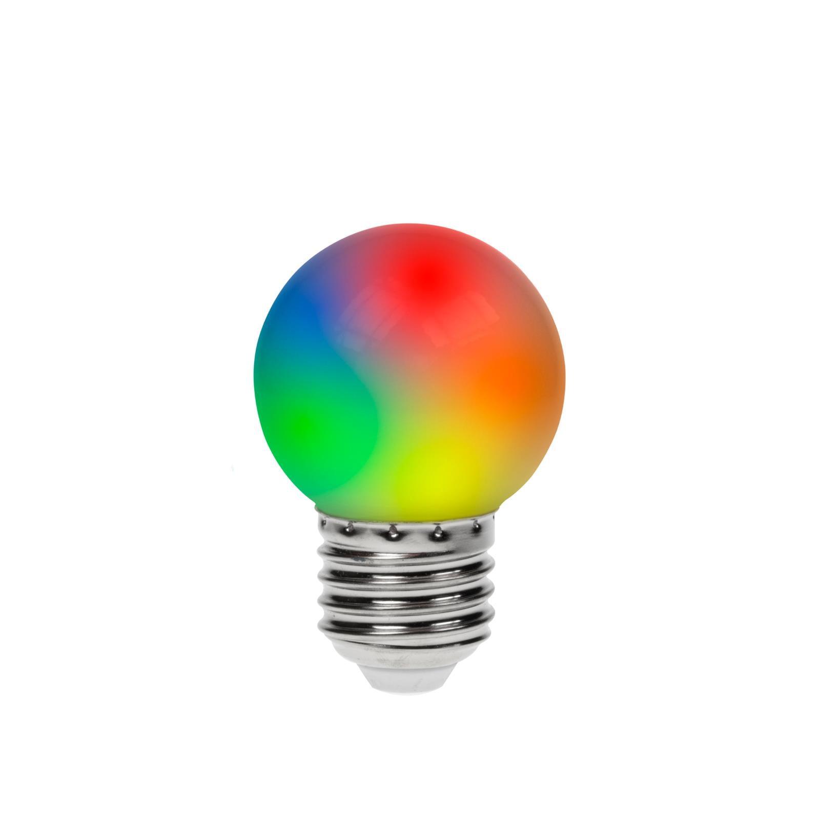 Prolite 0.5W LED Polycarbonate Golf Ball Lamp, ES RGB Colour Changing - DY Pro Audio