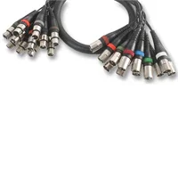 Pulse 12-Way Stereo Balanced XLR Male to Female XLR Loom 10m - DY Pro Audio