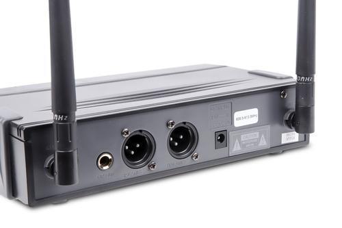 Q-Audio QWM 1950 HH Dual Channel UHF Wireless Microphone Channel 70 (863.1 – 864.9 MHz) - DY Pro Audio