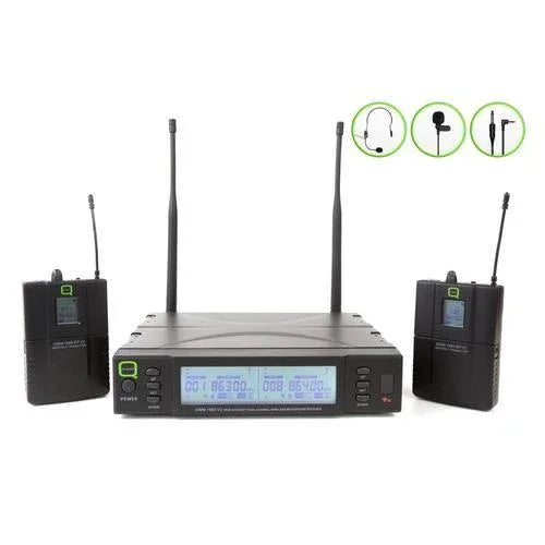 Q-Audio QWM 1960 BP UHF Wireless Bodypack Microphone System (863-865 MHz) - DY Pro Audio