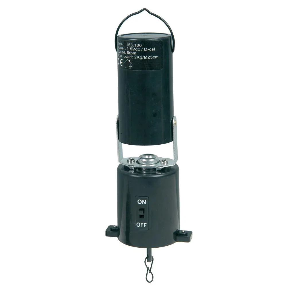 QTX Battery Powered Mirror Ball Motor Holds up to 2kg DJ Disco Mirror Disco Ball - DY Pro Audio