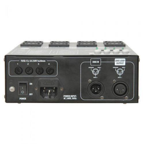 QTX DP4 DIMMER PACK 4CH IEC DMX - DY Pro Audio