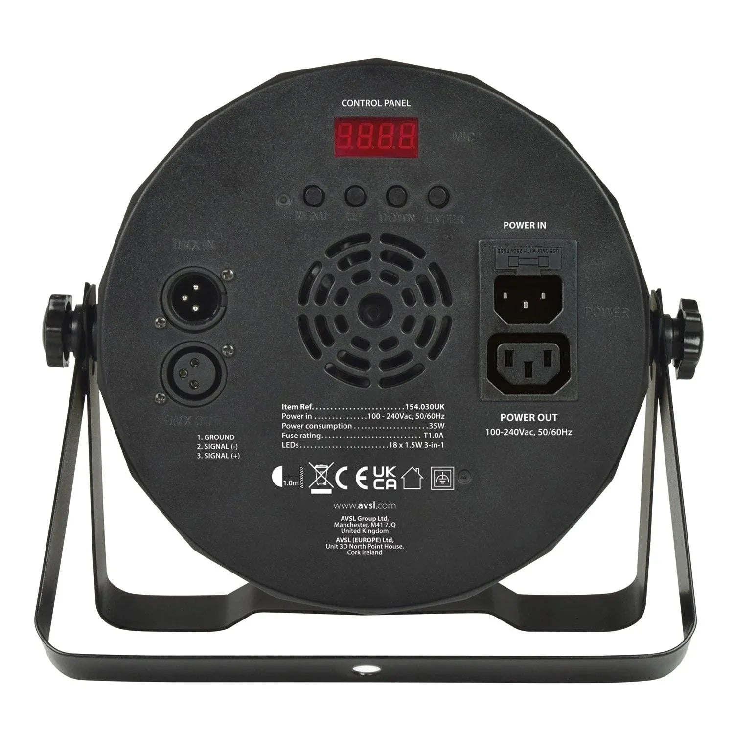 QTX PAR100 High Power 3-in-1 LED Plastic PAR Can - DY Pro Audio