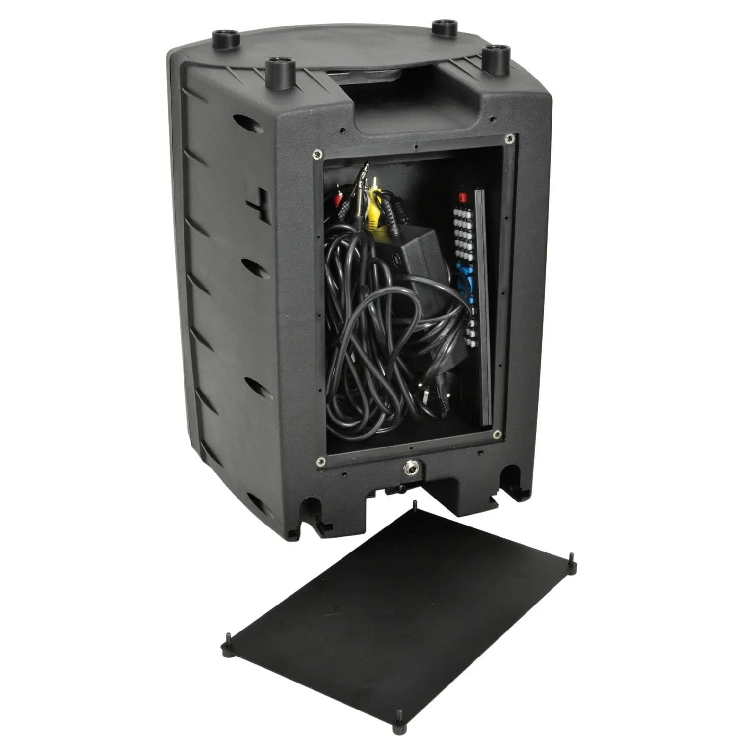 QTX PAV8 portable PA set + 2 UHF mics, CD/DVD, USB/SD & Bluetooth - DY Pro Audio