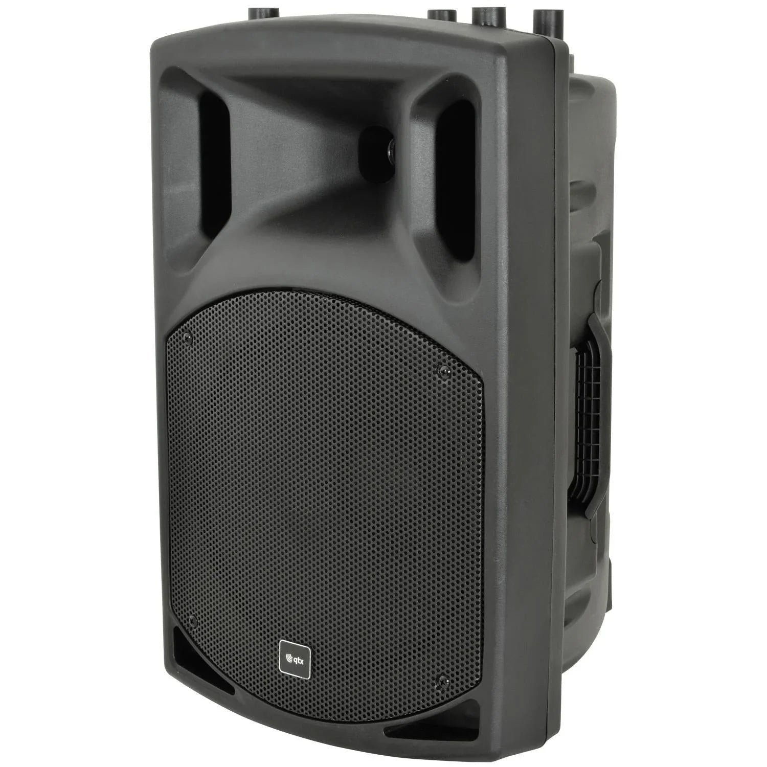 QTX QX12A Active Speakers with Stands & Cables - DY Pro Audio
