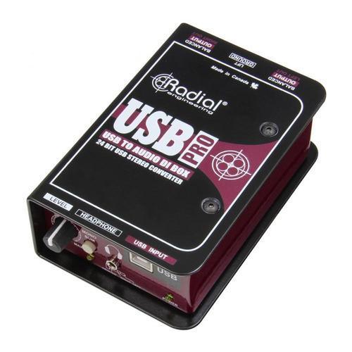 Radial USB PRO Stereo DI for USB Source - DY Pro Audio